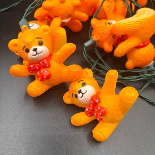 Vintage lights teddy bear blow - vintage,