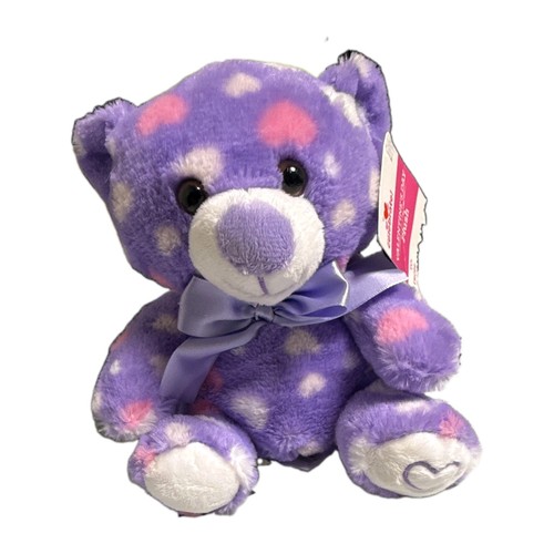 Purple polka dot teddy - dot,