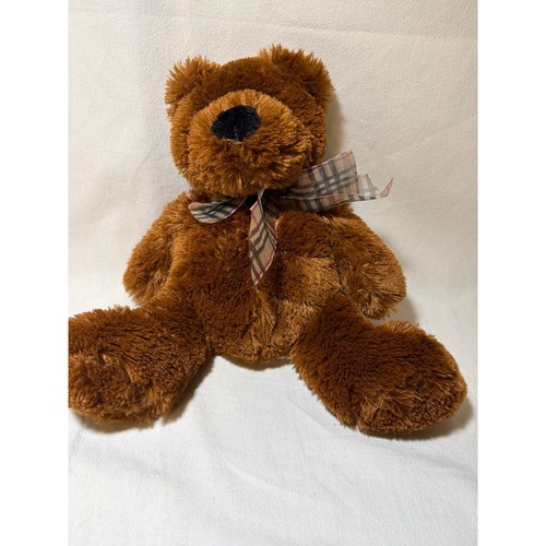Walmart brown teddy - brown, plaid