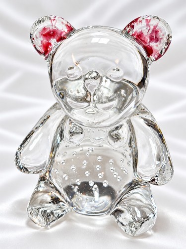 80s crystal teddy - 80s, bow