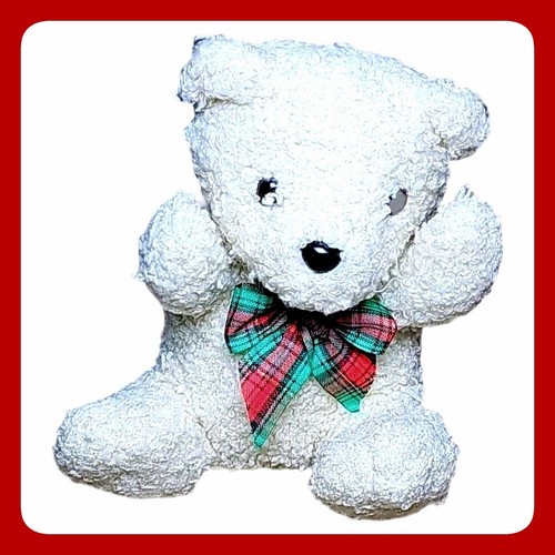 Sasco 3468 white teddy - white, bear