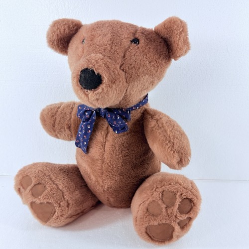Vtg brown teddy bear plush - vtg,