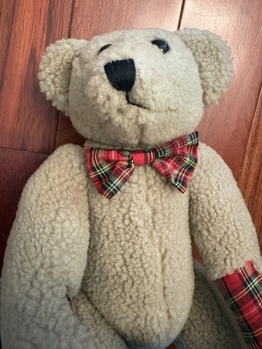 Vtg sherpa teddy bear red - vtg,
