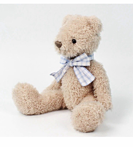 Beige plush teddy - beige,