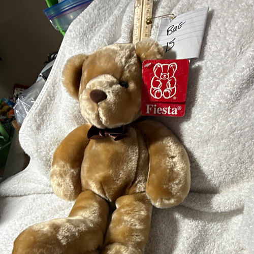 Fiesta brown beige plush teddy - beige,