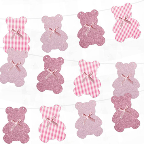 12pcs pink short bow - short,