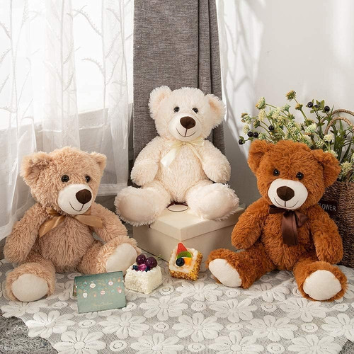 Cute bow teddy bear - cute,