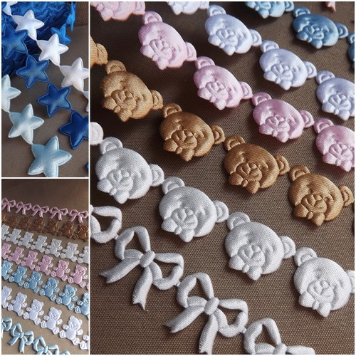 Teddy bear trim ribbon - , craft