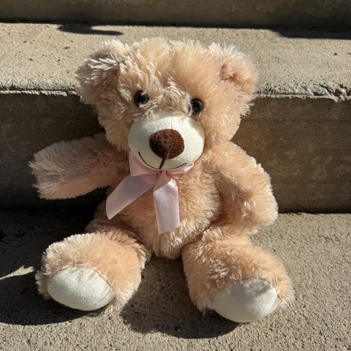 Soft shaggy beige teddy bear - shaggy,