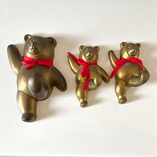 Vintage brass dancing teddy