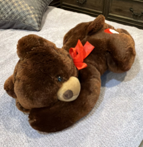 Large soft brown teddy - soft, bear