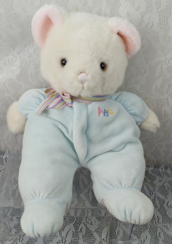 Eden abc teddy bear plush - teddy, blue