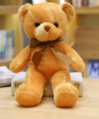 Cute light brown teddy - brown, bear
