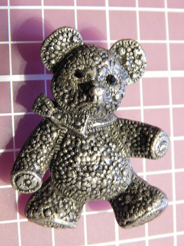 Teddy bear bow and - bow, rhinestone