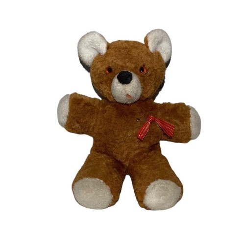 Vintage brown teddy bear - brown, plush