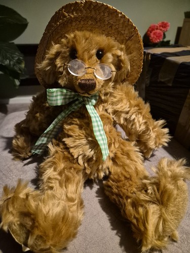 Brown plush teddy bear - brown,