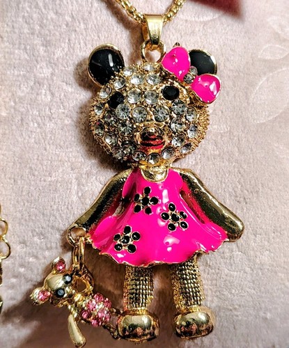 Betsey johnson pink rhinestone - betsey,