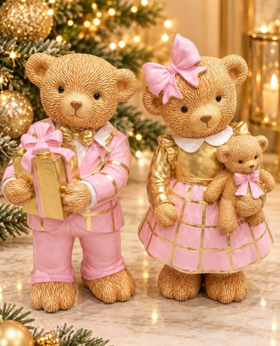Christmas teddy bear - teddy, family